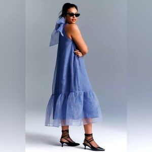 Anthropologie MAEVE TULLE HALTER DRESS | XL | Excellent condition